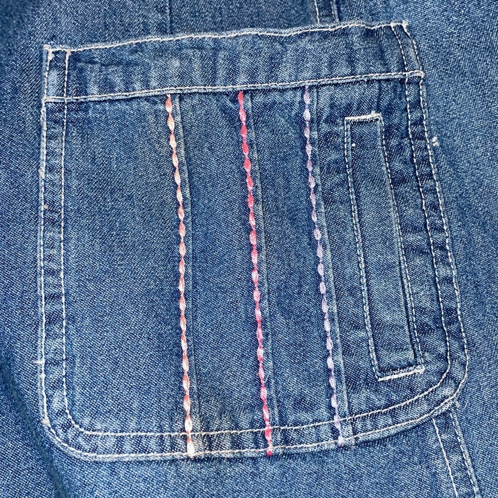 Denim & Co. 1X denim embroidered jean jacket vintage style - Picture 6 of 10
